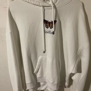 Brand new white Hollister hoodie